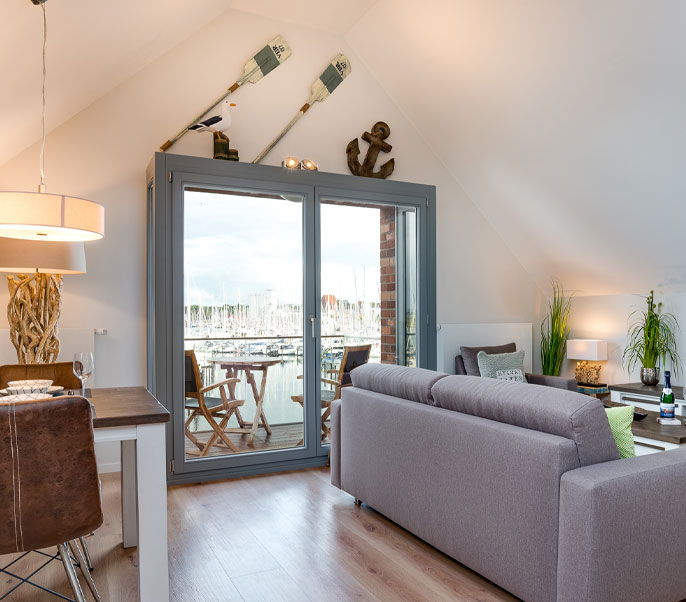 Ansicht der Seglerlounge Ferienwohnung in Heiligenhafen